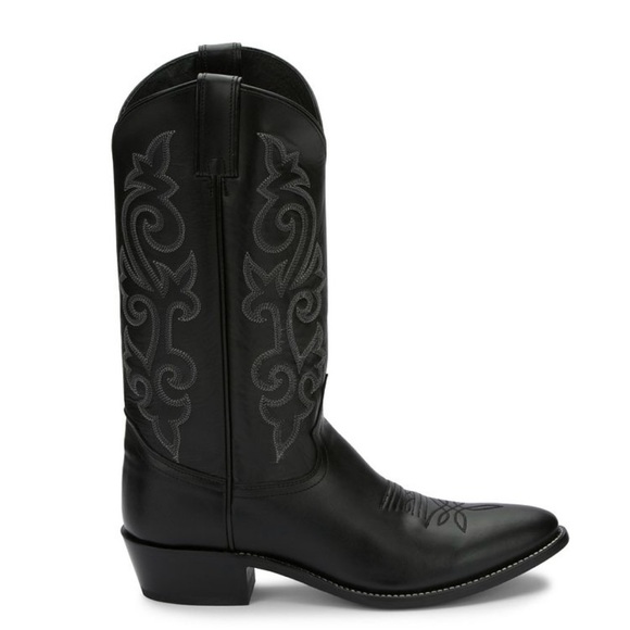 Men’s Justin black cowboy boots - Picture 1 of 10